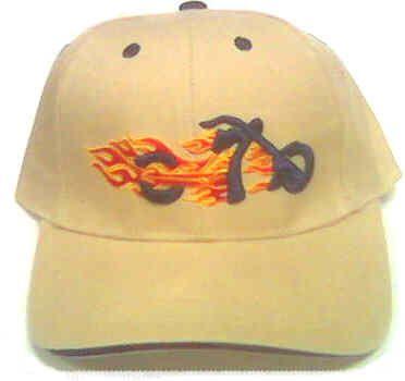 36 Wholesale Biker Embroidered Twill Cap image