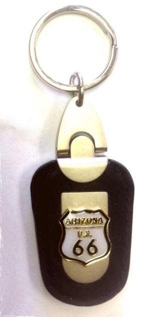 48 Wholesale Route 66 Metal Keychain image