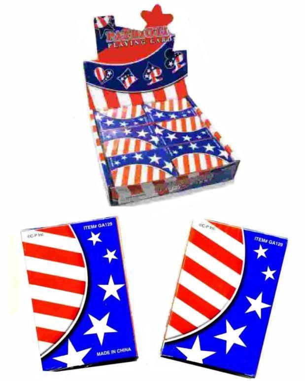 72 Wholesale Patriotic Playing Cards image