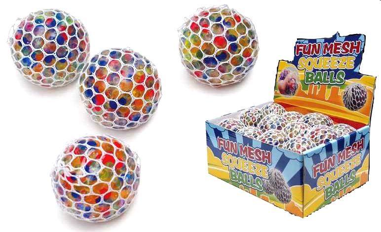 72 Wholesale Squishy Mesh Ball Toys image