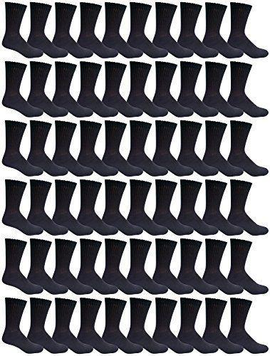60 Wholesale Yacht & Smith Kid's Cotton Terry Cushioned Crew Socks image