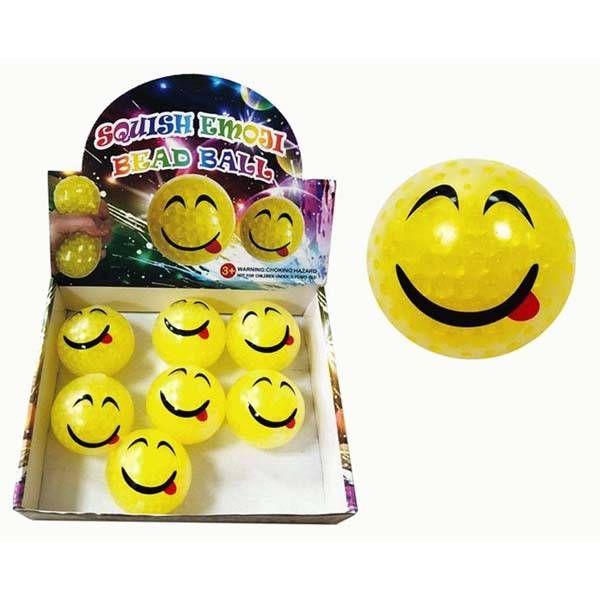 48 Wholesale Emoji Squishy Bead Ball image