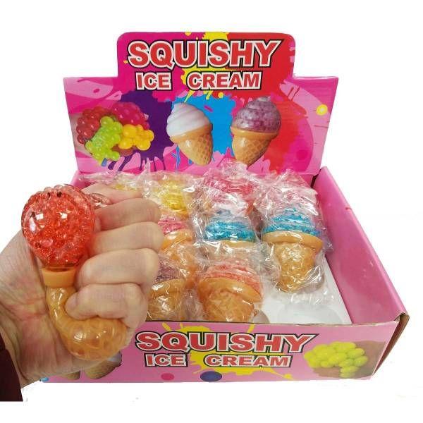 48 Wholesale Squishy Bead Ice Cream Cone image