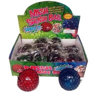 24 Wholesale Flashing Mesh Ball With Beads image