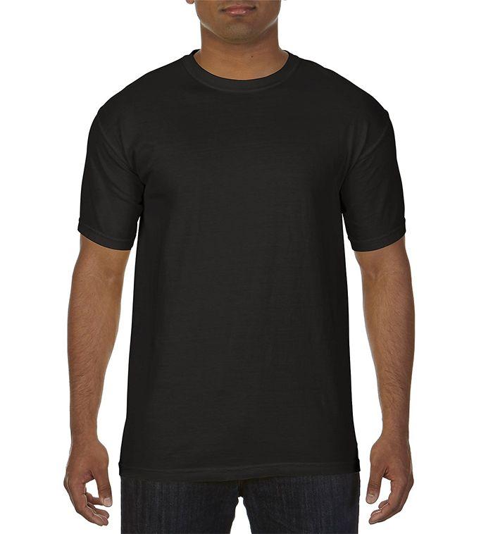 24 Wholesale Men's Black Short Sleeve T-Shirts, Size Xlarge image