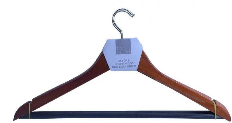 12 Wholesale Cherry Wood Non Slip Hangers image