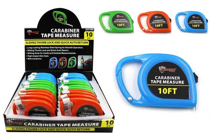 24 Wholesale Carabiner Tape Measure image