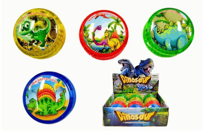 48 Wholesale Dinosaur Light Up Yo yo image