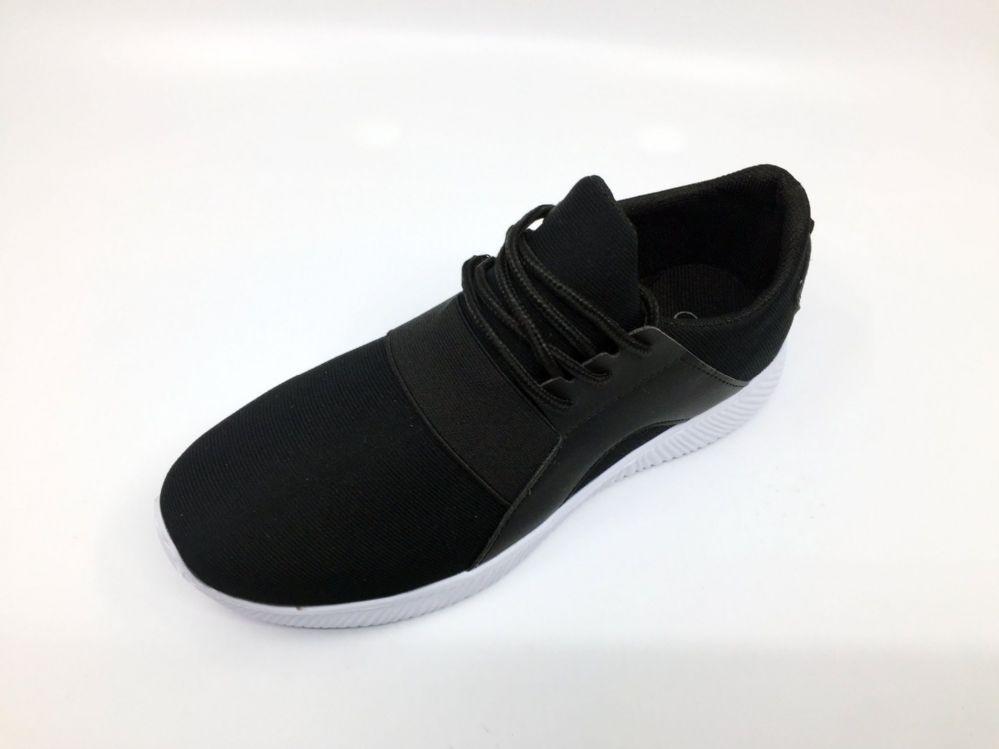 12 Wholesale Modern Two Tone Women's Sneakers In Black image