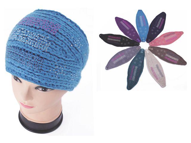 120 Wholesale Headband With Rhinestone Wide Size image