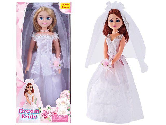 24 Wholesale Beauty Jumbo Bride Doll Play Set image