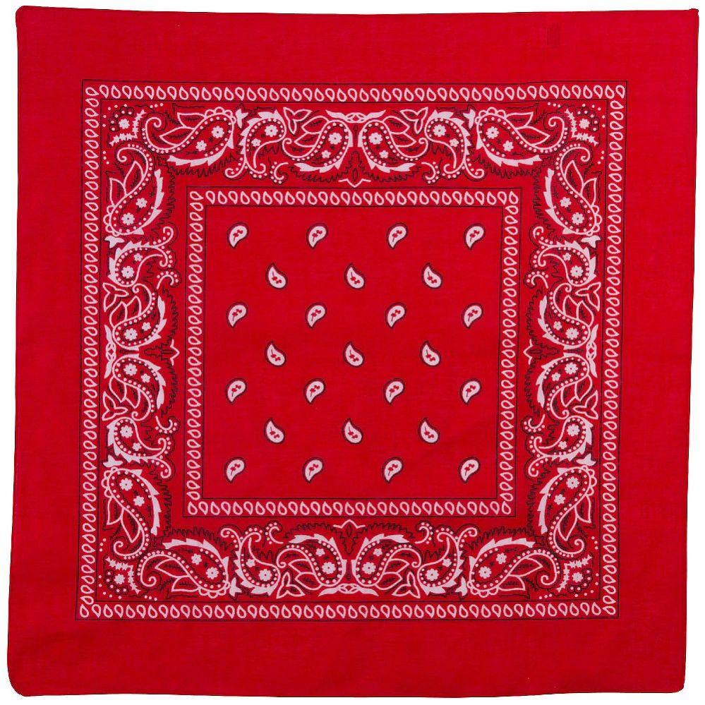 36 Wholesale Yacht & Smith 22x22 Inch Cotton Red Paisley Bandanna image