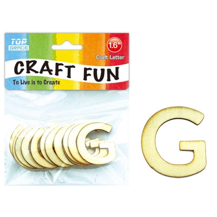 12 Wholesale Wooden Craft Letter G image