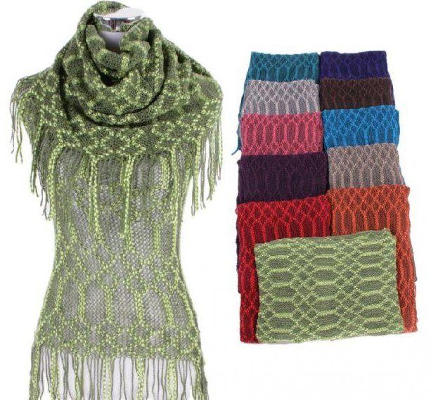 36 Wholesale Women Fringe Knit Top With Scarf image