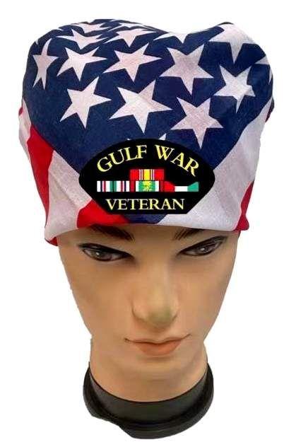 36 Wholesale Gulf War Veteran Usa Flag Bandana image