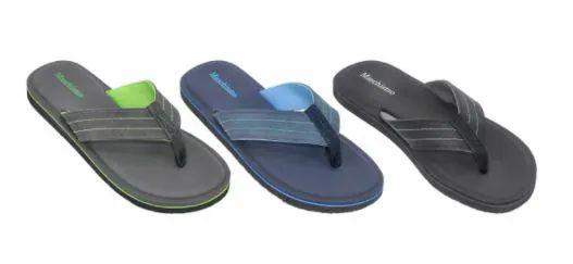 36 Wholesale Men's Flip Flops Assorted Colors image