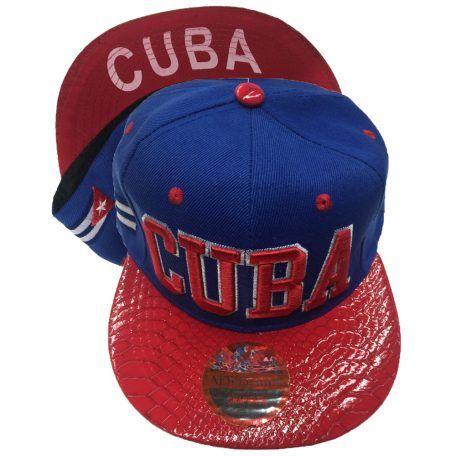 36 Wholesale Cuba Snapback Hat Fitted Cap Flat Bill Assorted Color image