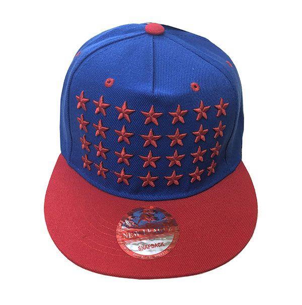 36 Wholesale Stars Snapback Hat Fitted Cap Flat Bill Assorted Color image
