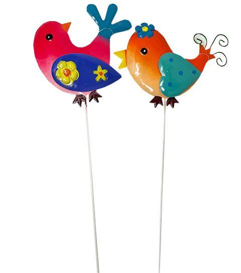 96 Wholesale Metal Bird Garden Stake image