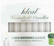 36 Wholesale Ideal Taper Candles 4in 9PK image