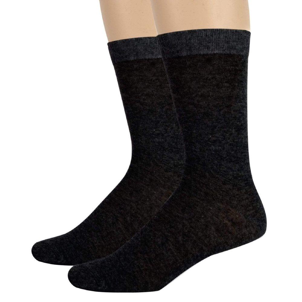 100 Wholesale Men's Solid Crew Socks Black image