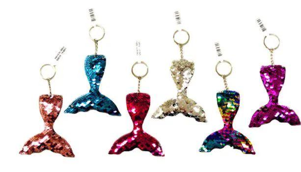 72 Wholesale 72 Sequin Keychain Mermaid image