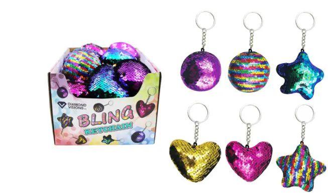 108 Wholesale Sequin Pillow Keychain image