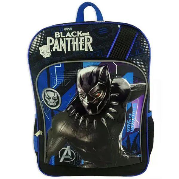2 Wholesale Marvel's Black Panther 16" Avengers Backpack W/bottle Holder image