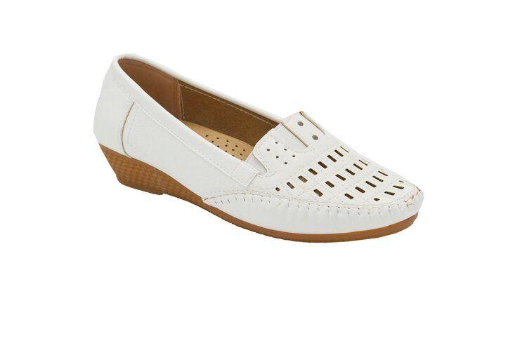 18 Wholesale Comfortable Women's Shoes, With Platform For Work, Walking Non - Slip White Color Size 5-10 image