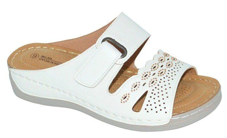 12 Wholesale Platform Sandals For Women Sole Open Toe In White Color Size 5-10 image
