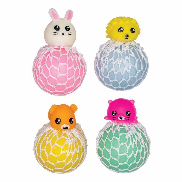 24 Wholesale Animal Mesh Squeeze Balls image