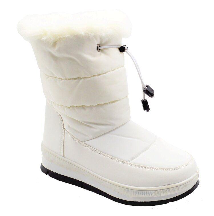 12 Wholesale Snow Boots For Women Comfortable Winter Boots Color White Size 5-10 image