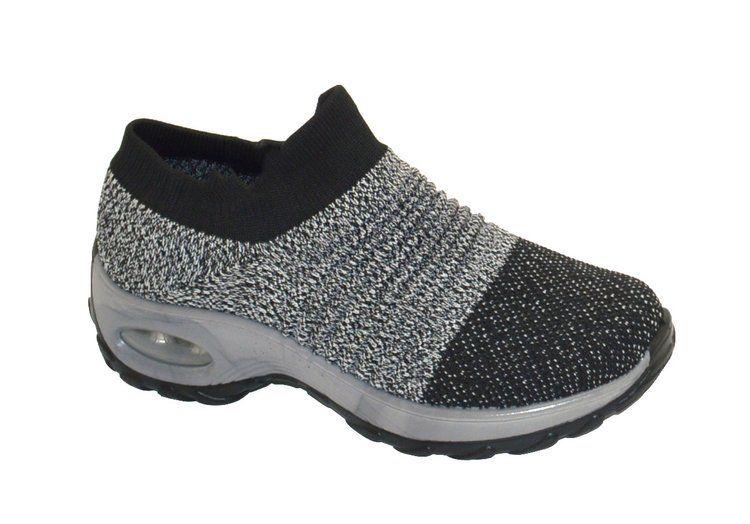 12 Wholesale 12 Women's Sneakers, Breathable, Running Shoes, Comfortable Shoes In Grey Assorted Size image
