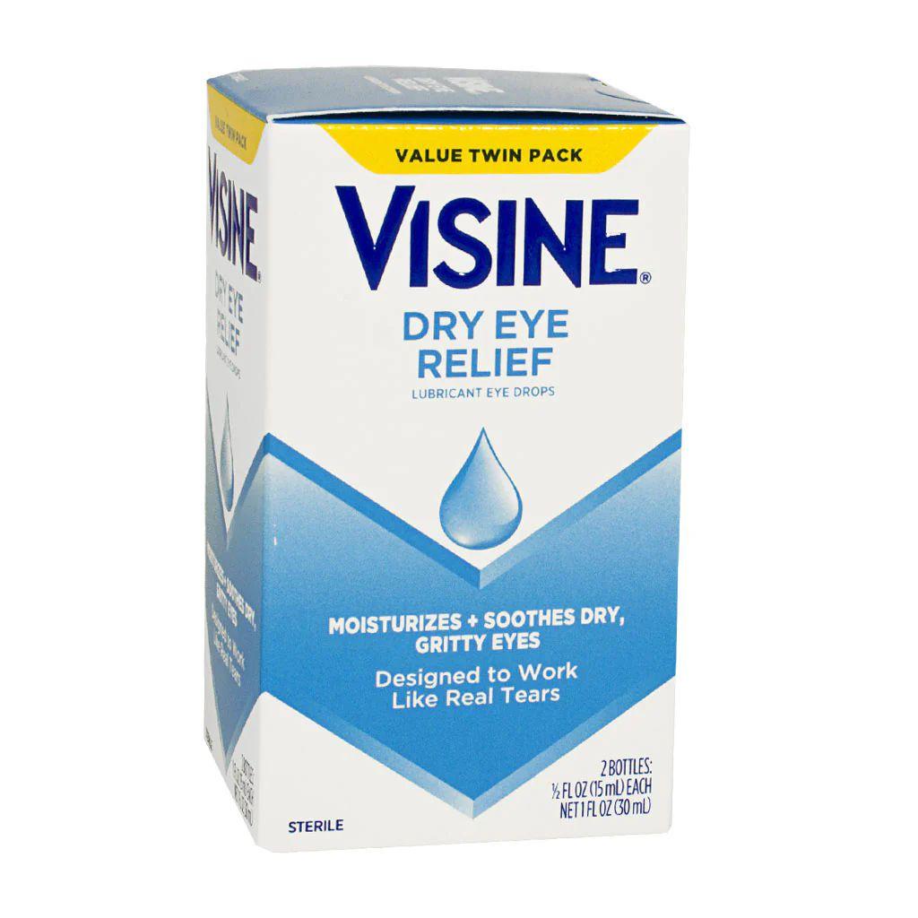 6 Wholesale Visine Dry Eye Relief 0.5 oz, Twin Pack image