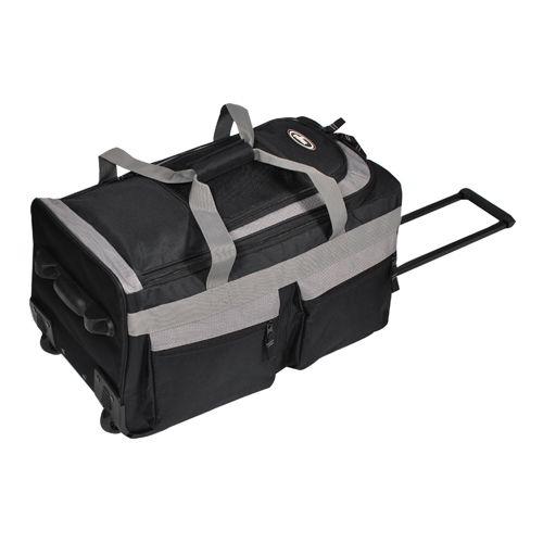 6 Wholesale Rolling Duffel Bag in Black image