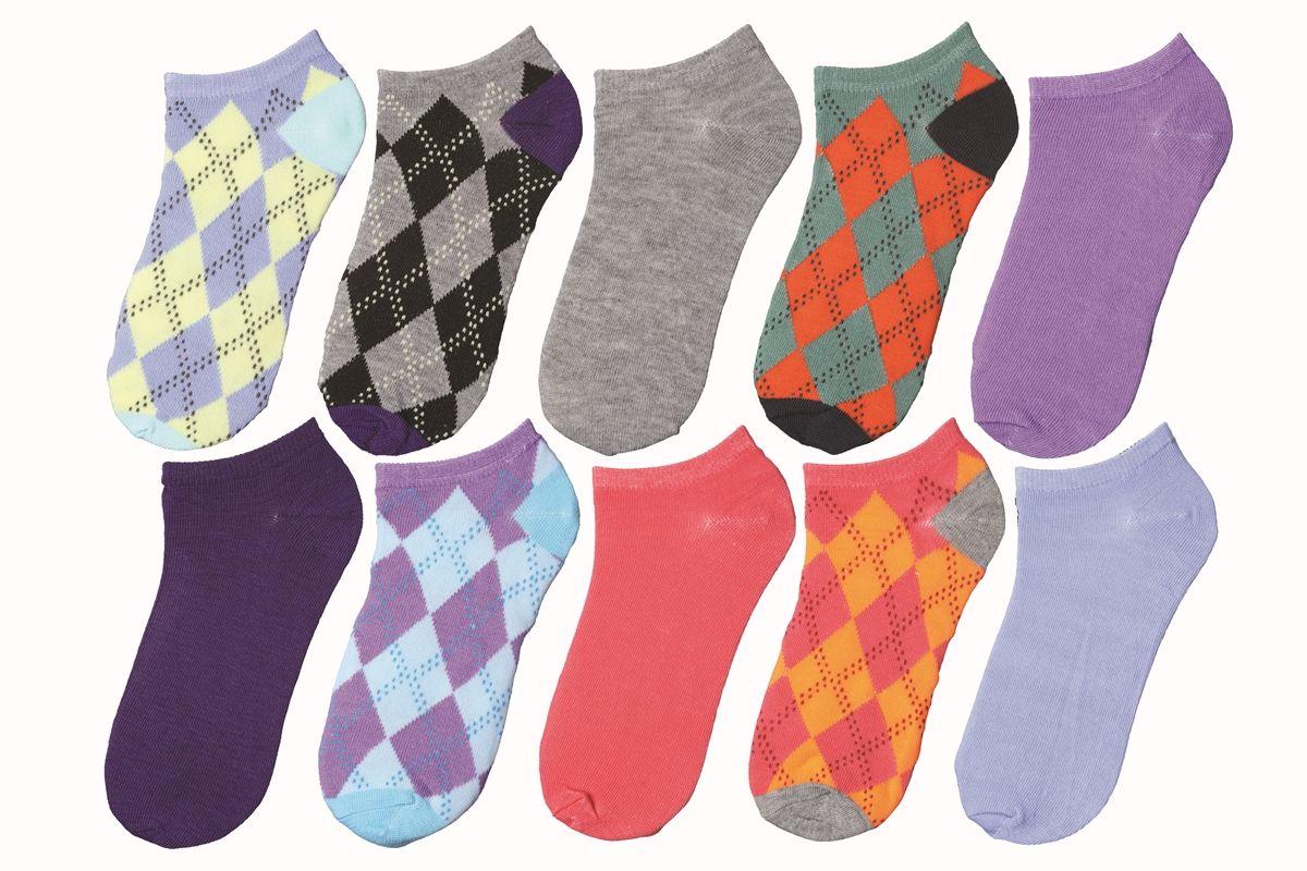 240 Wholesale Women's 10 Pairs Mega Pack No Show Socks image