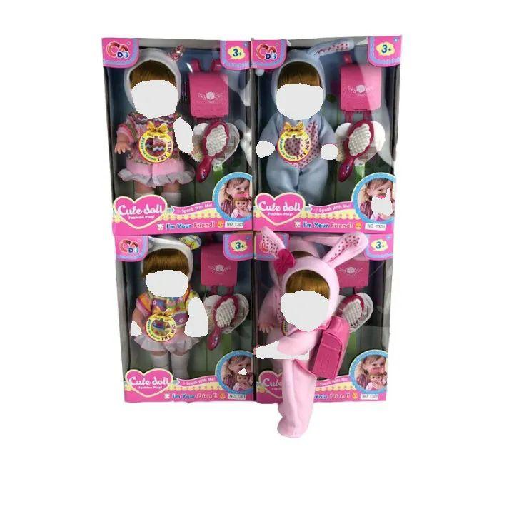 12 Wholesale 13 Inch Doll With Backpack And Comb image