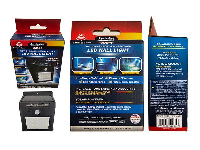 12 Wholesale Solar Power Led Sensor Wall Light image