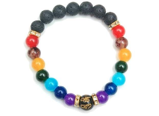 120 Wholesale Chakras Bead Bracelet image