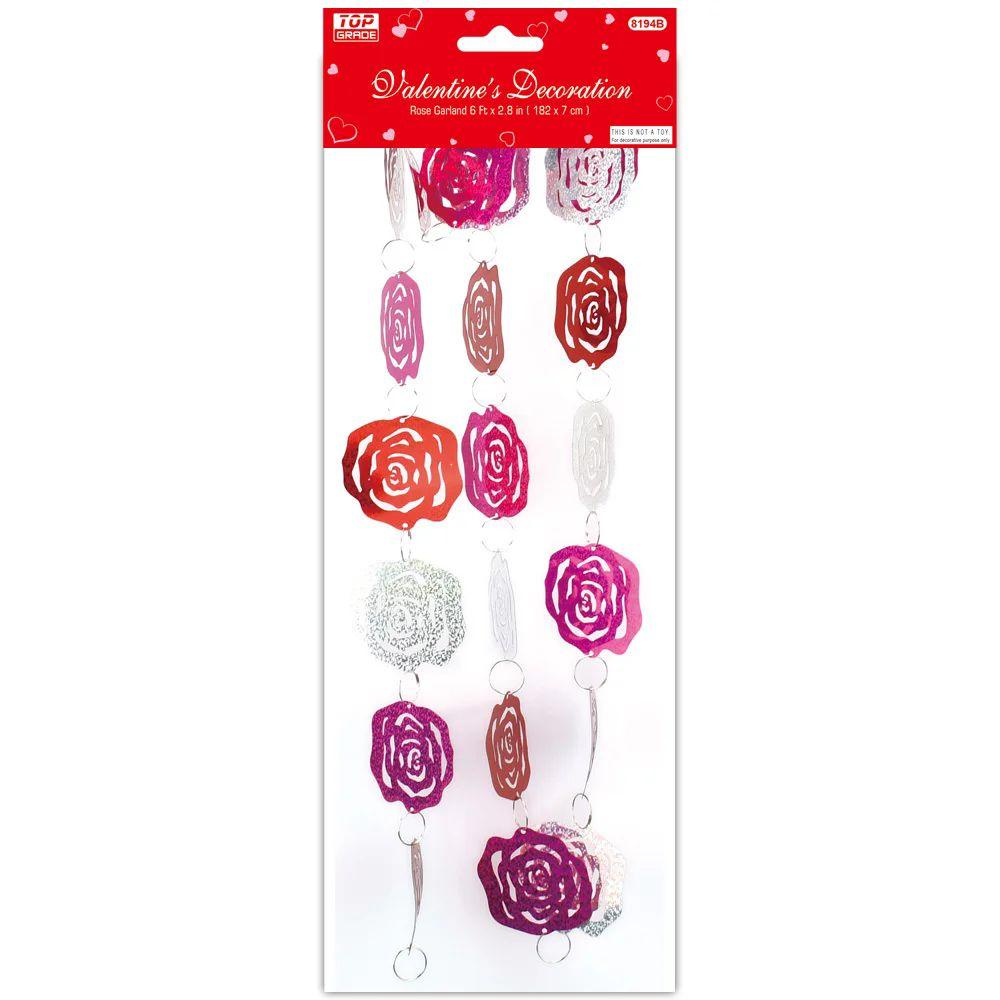 48 Wholesale Valentine's Day Flower Garland Decoration 182*7cm image