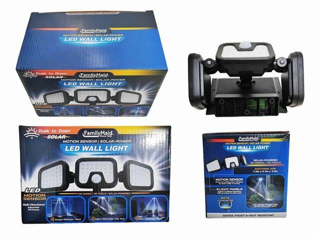 12 Wholesale Led Solar Powered Motion Sensor Wall Light 7.3 X 5.1 X 3.5 Inches image