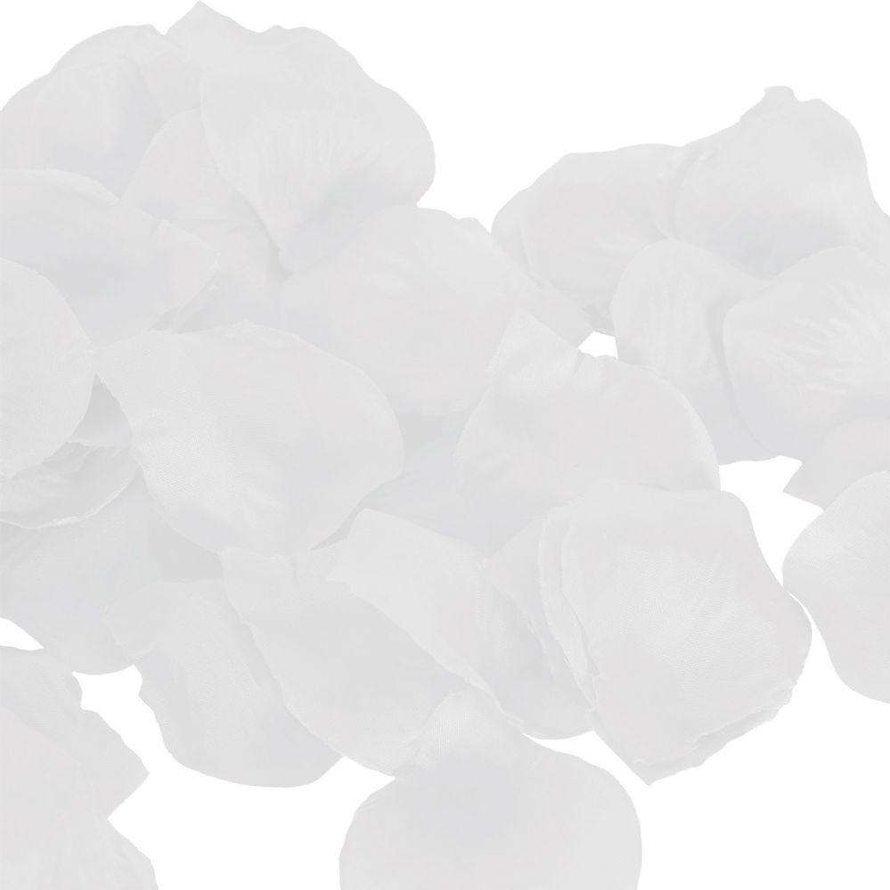 12 Wholesale Fabric Rose Petals White image