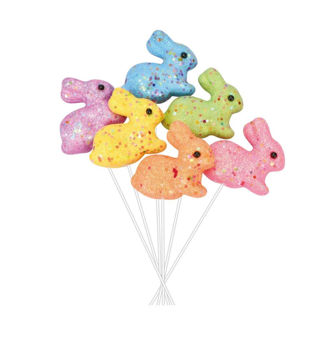 48 Wholesale 6ct Foam Bunny Picks image