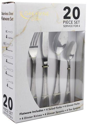 6 Wholesale 20 Piece Cutlery Set image