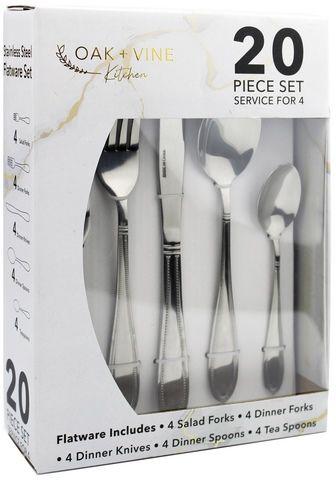6 Wholesale 20 Piece Heavy Cutlery Set image