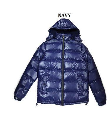 12 Wholesale Men's Fashion Shiny Jacket With Sherpa Lining In Navy ( Packa: S-Xl) image
