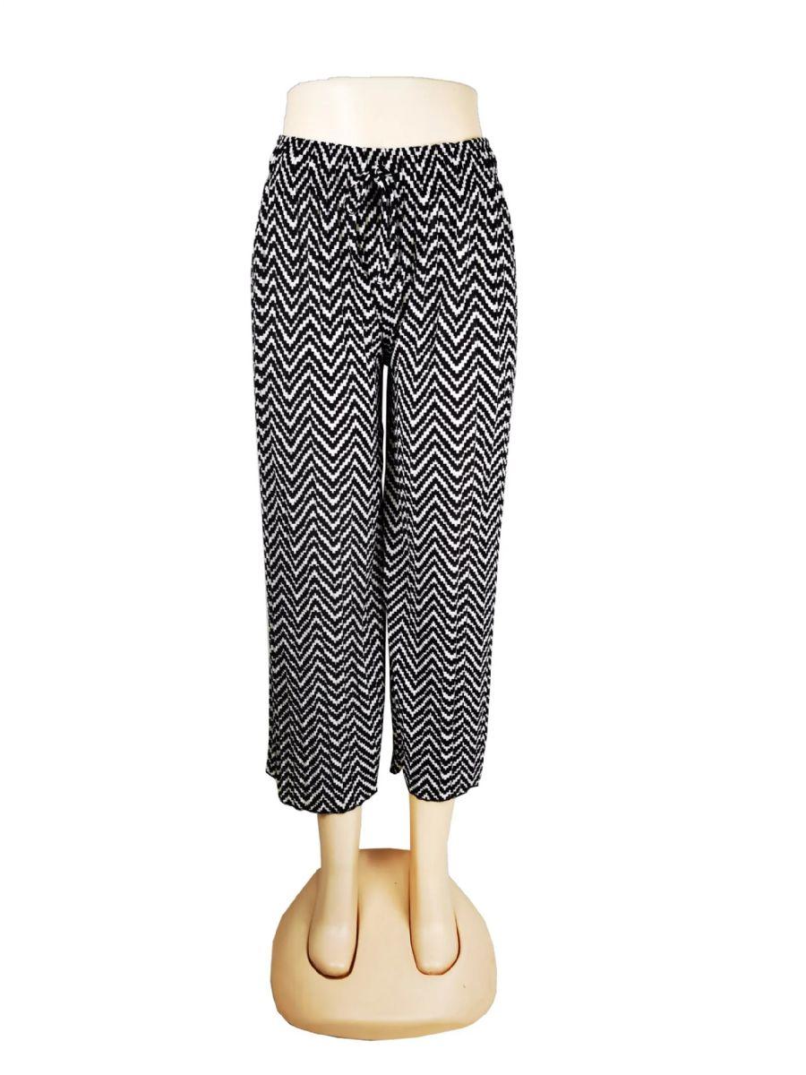 60 Wholesale Patterned Print Palazzo Pant With Drawstring image