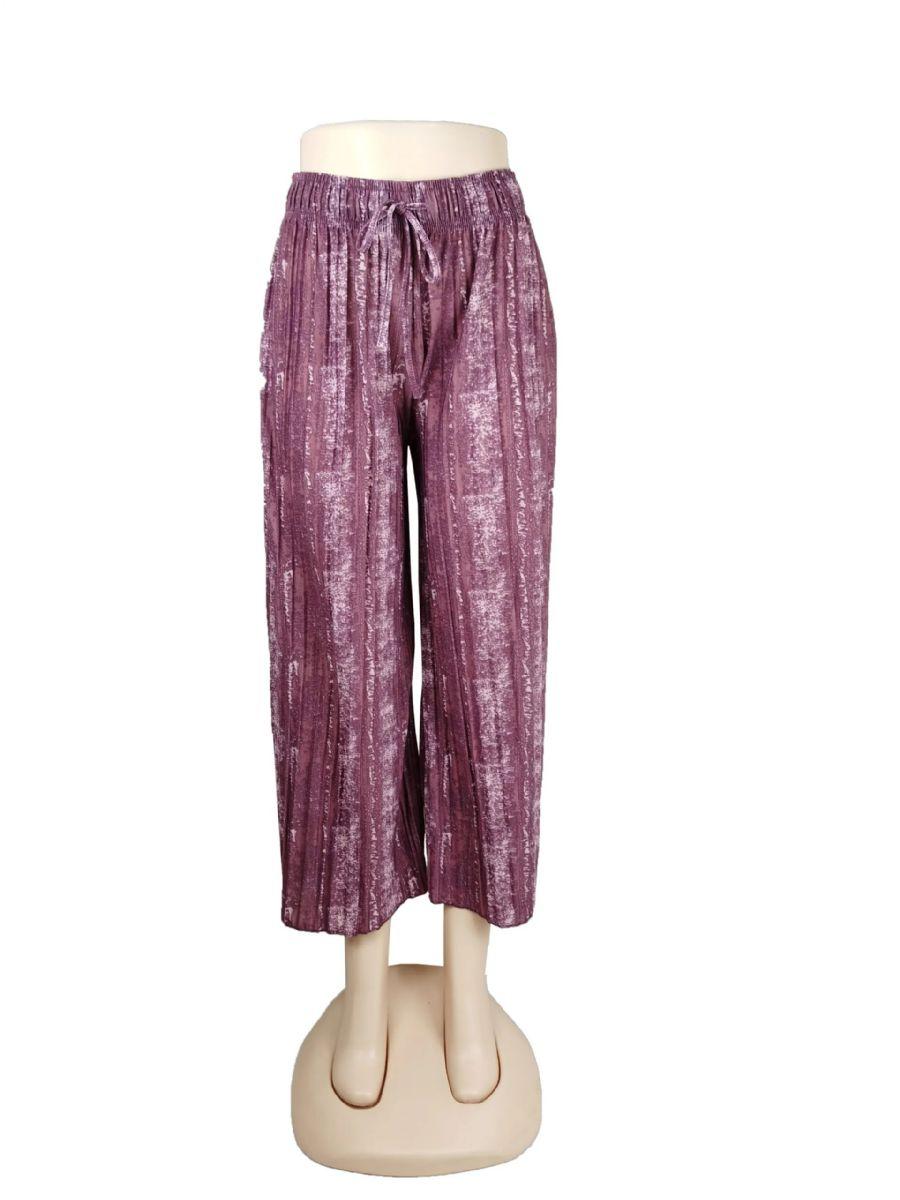 60 Wholesale TyE-Dye Print Palazzo Pant With Drawstring image