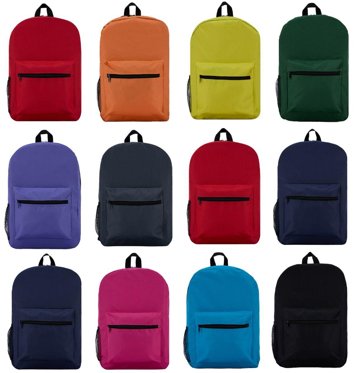 Wholesale Yacht & Smith 17 Inch Water Resistant Backpack With Adjustable Padded Shoulder Straps image