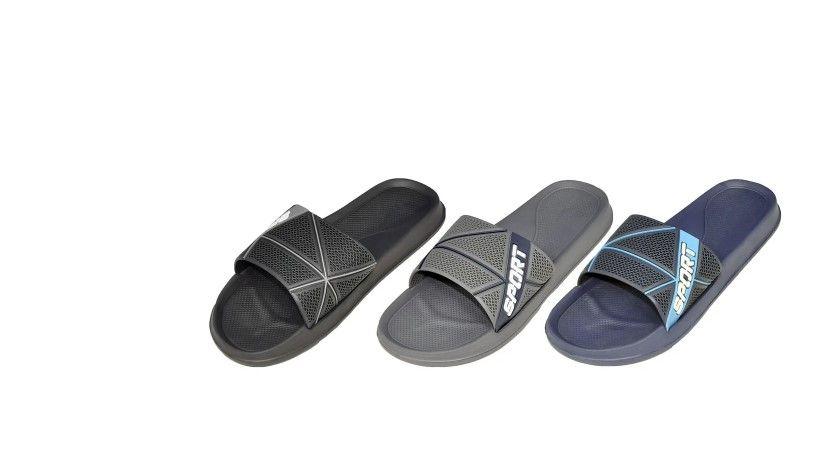 36 Wholesale Men's Assorted Color Slip On Sandals image